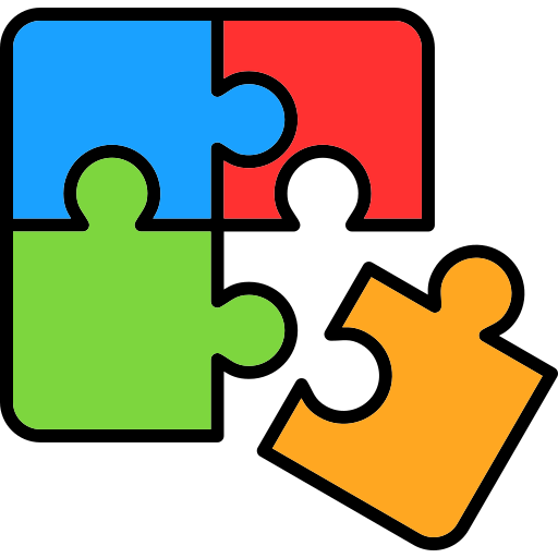Icon of puzzle pieces fitting seamlessly together, demonstrating Senteon's streamlined integration with existing systems.