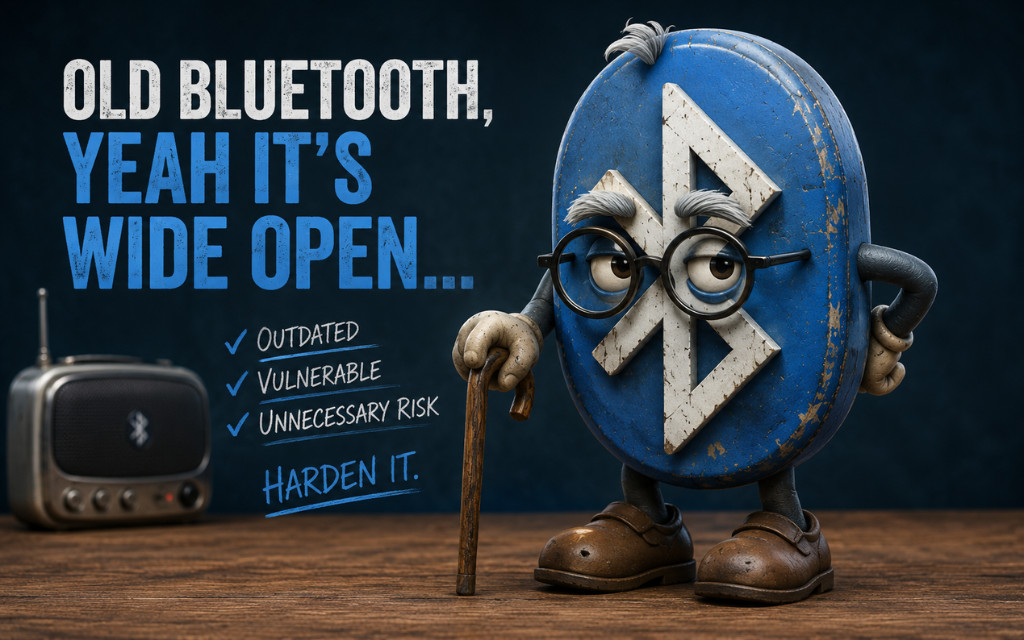 Old Bluetooth, Yeah its wide open...