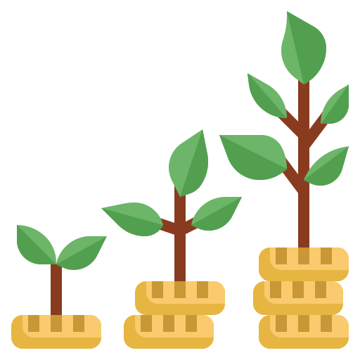 Icon with growing trees, indicating the scalable growth opportunities businesses can achieve with Senteon's solutions.